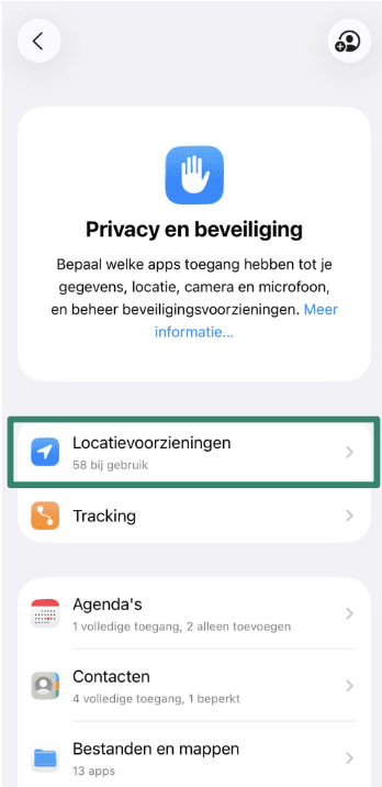 Privacy & Security settings with Location Services selected.