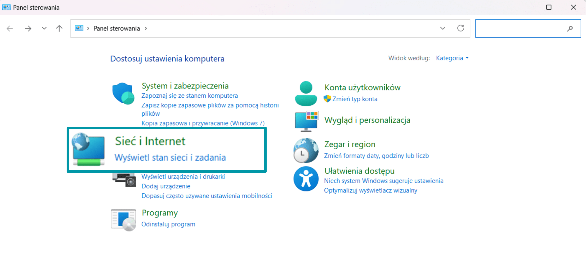 Click Network And Internet Pl