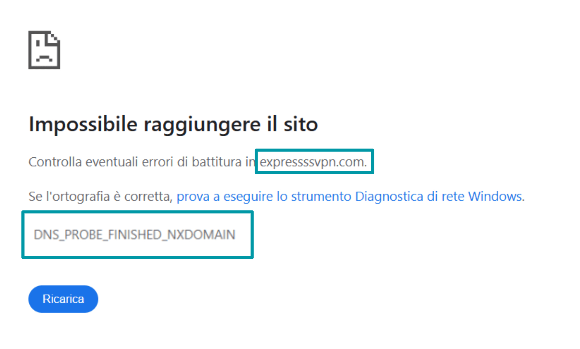 Dns Nxdomain Error It