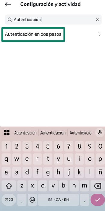 An account settings page showing the option to add 2FA.