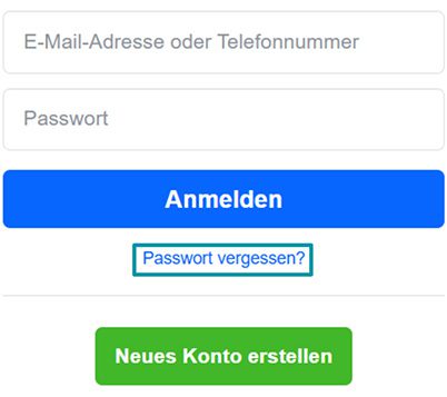 Facebook sign-in area with Forgot password? highlighted.