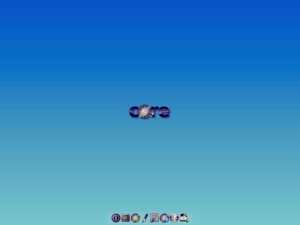 Tiny Core desktop background.