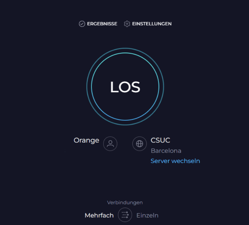 Speedtest.net home page.