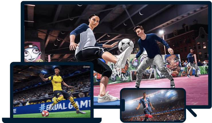 FIFA sur une variété d'appareils.