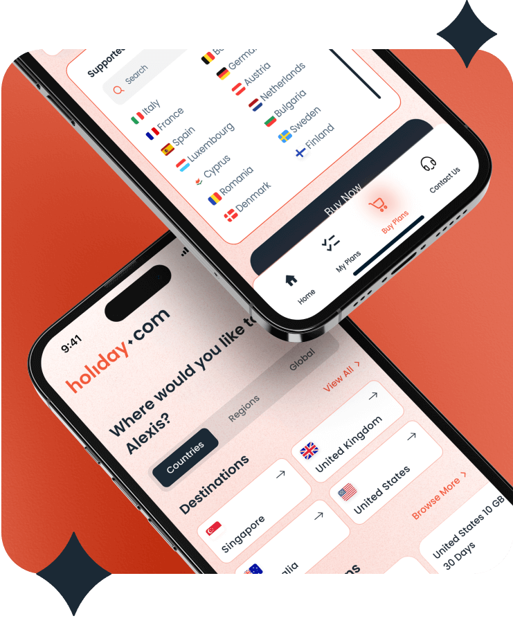 Zdobądź darmową kartę eSIM od holiday.com z ExpressVPN