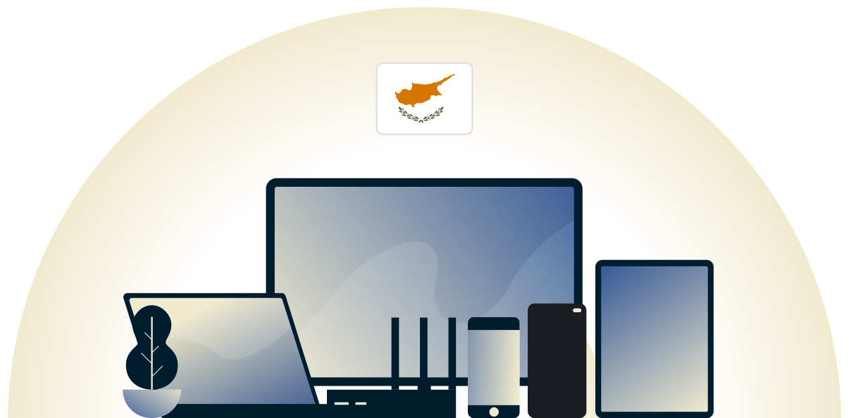 Çeşitli cihazları koruyan Kıbrıs VPN.