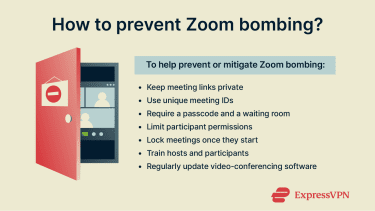 List of ways to prevent Zoom Bombing.