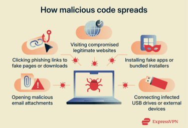 How malware spreads.