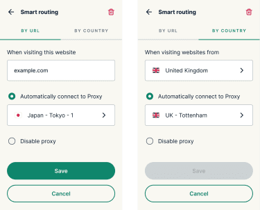 ExpressVPN hybrid browser extension smart routing