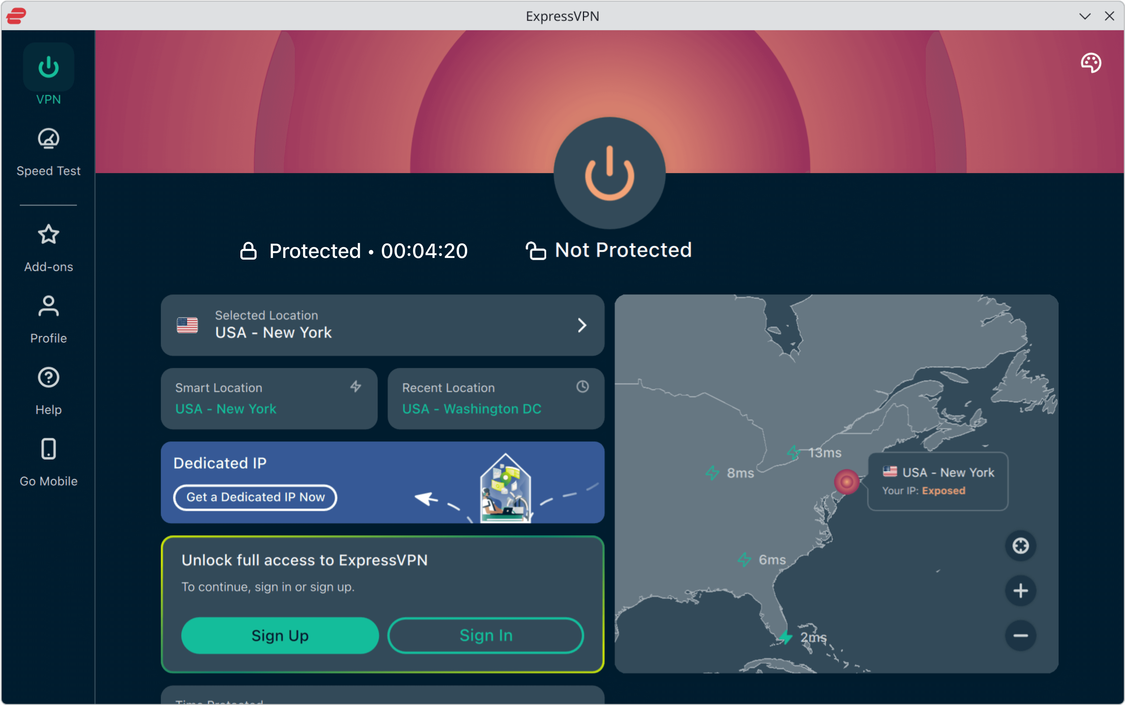 Linux – Donkere modus – Niet beschermd
