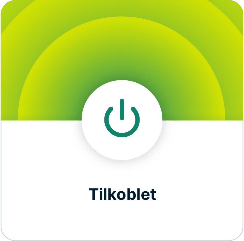 Installer VPN steg 3. Tilkoblet app.