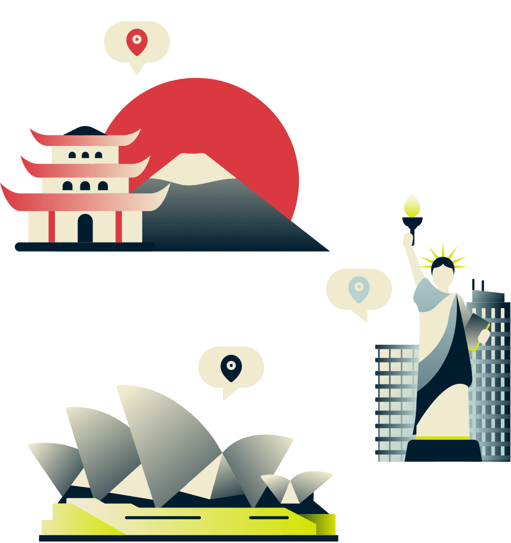 Imagen de primer plano de servidor VPN hero